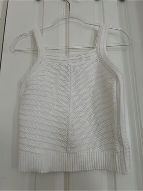 Joie Cream Textured Knit Tank